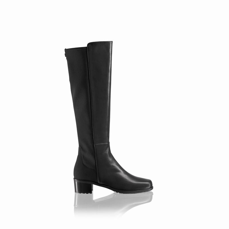 Russell & Bromley Demi Womens Knee Length Stretch Boots Black |TYL2340DT|